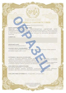 Образец Сертификат СТО 01.064.00220722.2-2020 Галенки Сертификат СТО 01.064.00220722.2-2020 