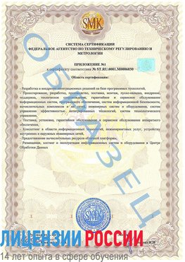 Образец сертификата соответствия (приложение) Галенки Сертификат ISO 27001
