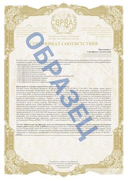 Образец Приложение к СТО 01.064.00220722.2-2020 Галенки Сертификат СТО 01.064.00220722.2-2020 